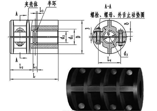 緊箍夾殼聯(lián)軸器