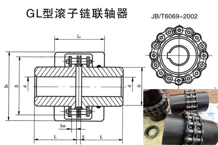 GLF滾子鏈聯(lián)軸器結構圖